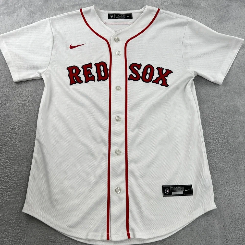 Nike White Red Boston Red Sox Jersey